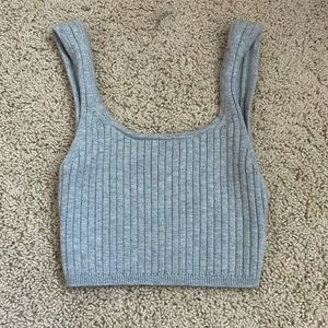 Aritzia Wilfred Grey Tank Top 2XS